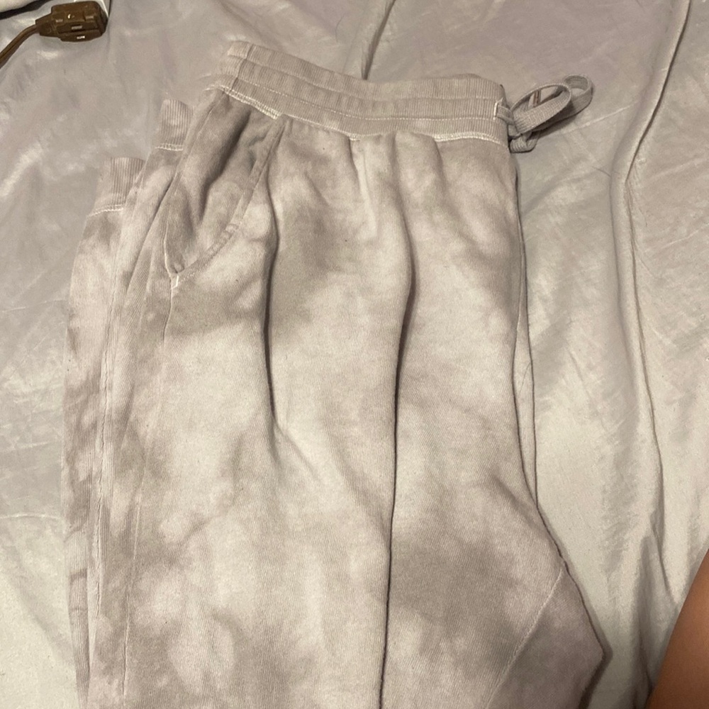Grey tie dye sweatpants